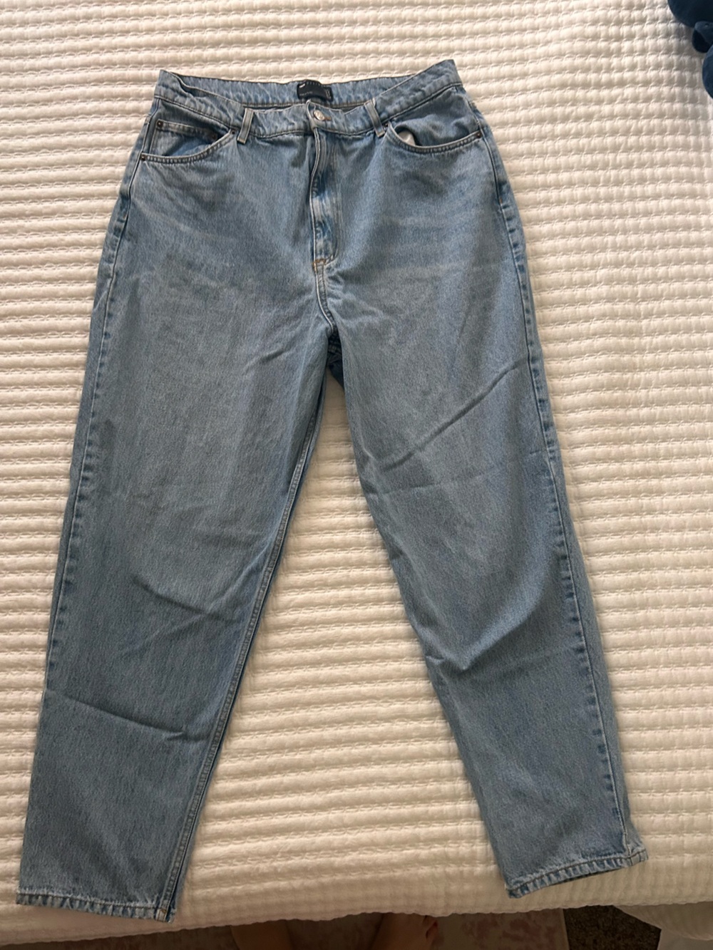 ASOS Curve Pale Blue Straight Leg Jeans
